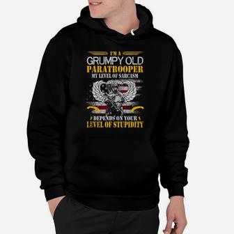 I'm A Grumpy Old Paratrooper Flag Tshirt, Veterans Day Gift Sweatshirt Hoodie | Crazezy AU