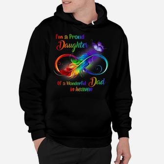 I'm A Proud Daughter Of A Wonderful Dad In Heaven Family Hoodie | Crazezy DE