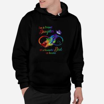 Im A Proud Daughter Of A Wonderful Dad In Heaven Hoodie | Crazezy AU