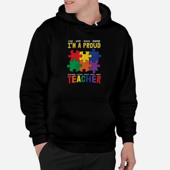 Im A Proud Teacher Students Autistic Autism Awareness Hoodie - Monsterry CA