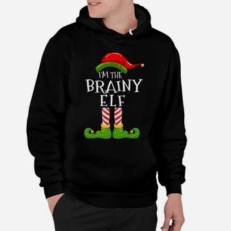 I'm The Brainy Elf Group Matching Family Christmas Pyjamas Hoodie | Crazezy