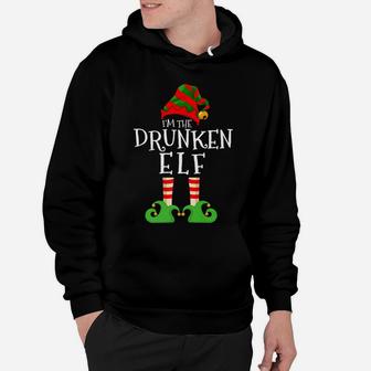 I'm The Drunken Elf Funny Matching Christmas Pajama Costume Hoodie | Crazezy