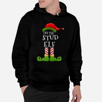 I'm The Stud Elf Group Matching Family Christmas Pyjamas Hoodie | Crazezy