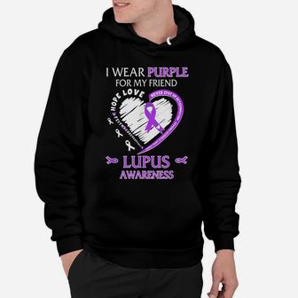 In May I Wear Purple For My Friend Lupus Awareness Month Hoodie | Crazezy