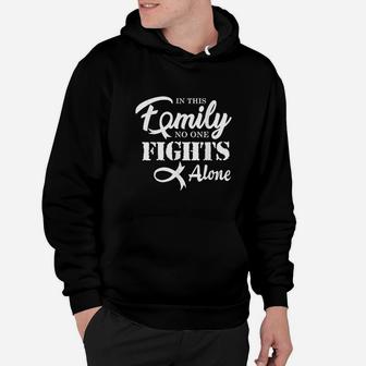 In This Family No One Fights Alone Hoodie | Crazezy UK