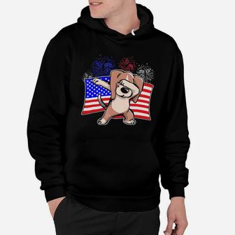 Independence Day Dabbing Beagle 4Th Of July Kids Hoodie - Monsterry