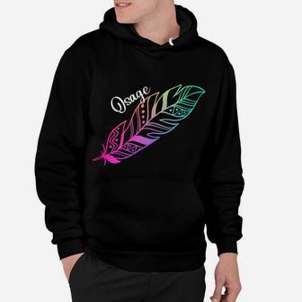 Indigenous Feather Tee Native American Osage Tribe Hoodie | Crazezy UK