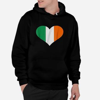 Ireland Heart Flag Hoodie | Crazezy