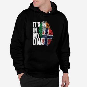 Irish Plus Norwegian Mix Dna Heritage Flag Hoodie - Thegiftio