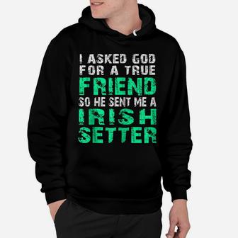 Irish Setter Dog | Irish Setter True Friend Zip Hoodie Hoodie | Crazezy