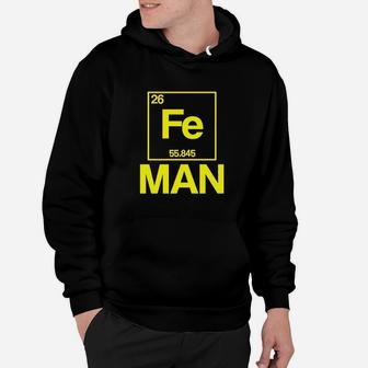 Iron Periodic Table Man Funny Chemistry Science Hoodie - Thegiftio
