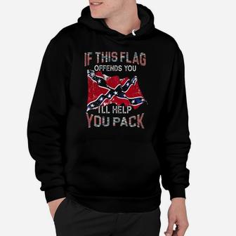 Is This Flag Offends You I'll Help You Pack Hoodie - Monsterry