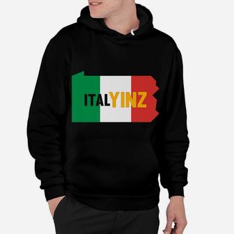 Italyinz | Funny Pittsburgh Italian Family Gift Design Hoodie | Crazezy