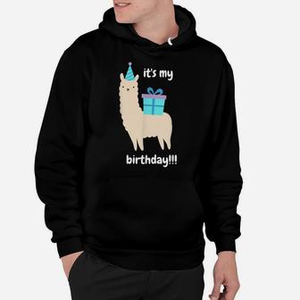 It's My Birthday Cute Alpaca Party Outfit Design Hoodie | Crazezy CA