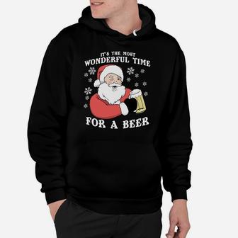 It's The Most Wonderful Time For A Beer | Xmas Sweatshirt Hoodie | Crazezy AU