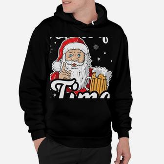 It's The Most Wonderful Time For A Beer Santa Drinking Gift Hoodie | Crazezy CA