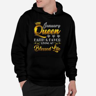 January Queen Birthday Gift Jesus Lover Girlfriend And Wife Hoodie | Crazezy AU