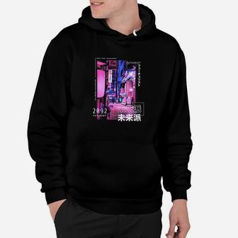 Japanese Street Cyberpunk Tokyo Streetwear Aesthetic Graphic Hoodie - Thegiftio UK
