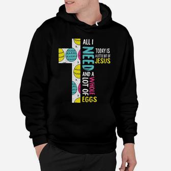 Jesus Easter Funny Egg Hunting Cross Religious Christian Hoodie | Crazezy