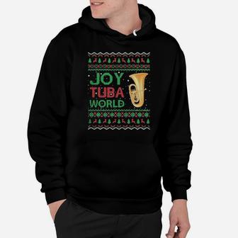 Joy Tuba World Music Lover Xmas Gift Ugly Tuba Hoodie - Monsterry