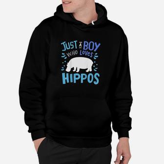 Just A Boy Who Loves Hippos Hoodie | Crazezy CA