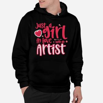 Just A Girl In Love With An Artist Hoodie - Monsterry