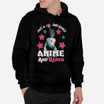 Just A Girl Who Loves Anime And Ramen Bowl Japanese Noodles Hoodie | Crazezy DE