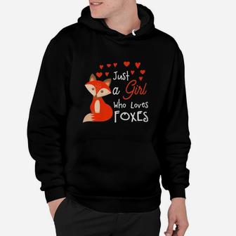 Just A Girl Who Loves Fox Lovely Hoodie - Thegiftio UK