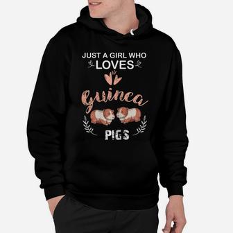 Just A Girl Who Loves Guinea Pigs Funny Animal Hoodie | Crazezy