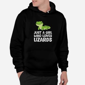 Just A Girl Who Loves Lizards Reptile Lizard Mom Hoodie | Crazezy UK