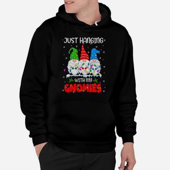 Just Hanging With My Gnomies Ugly Xmas Costume Hoodie - Monsterry DE
