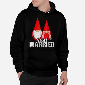 Just Married Scandinavian Shirt Tomte Gnome Wedding Hoodie | Crazezy