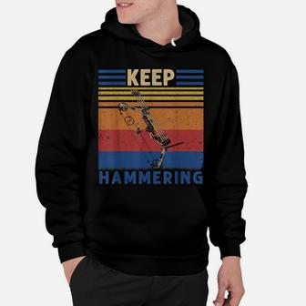 Keep Hammering Bows Arrows Hunting Hunters Gift Hoodie | Crazezy CA