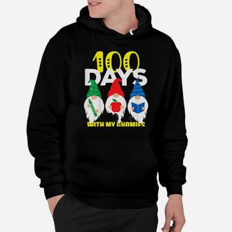 Kids 100Th Day Of School 100 Days With My Gnomies Boys Girls Hoodie - Monsterry CA