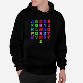 Kids Abc Alphabet Awesome Letters Colorful Learning Hoodie | Crazezy DE