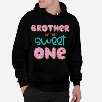 Kids Brother Of Sweet One First Birthday Matching Family Donut Hoodie | Crazezy