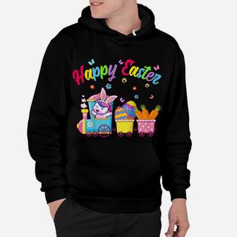 Kids Cute Unicorn Easter Day Bunny Ear Egg Hunt Train Kids Outfit Hoodie | Crazezy