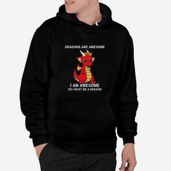 Kids Dragons Are Awesome Im A Dragon For Boys And Girls Hoodie | Crazezy CA