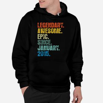 Kids Epic Since January 2015 5Th Birthday Gift 5 Yrs Old Hoodie | Crazezy DE