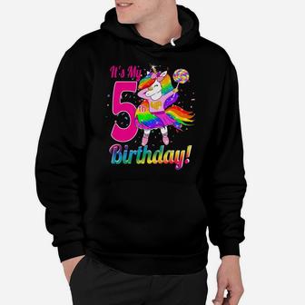 Kids Its My 5Th Birthday Unicorn Shirt 5 Year Old Girls Outfit Hoodie | Crazezy DE