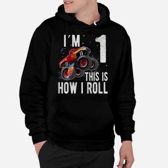 Kids Kids 1 Year Old Shirt 1St Birthday Boy Monster Truck Car Hoodie | Crazezy