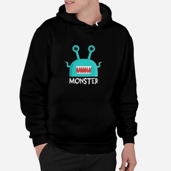 Kids Matching Dad And Son Created A Monster Set Funny Hoodie - Thegiftio