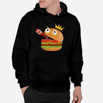 King Hamburger Drinking Tomato Sauce Hoodie | Crazezy CA