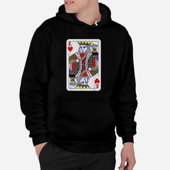 King Of Hearts Playing Cards Hoodie | Crazezy UK
