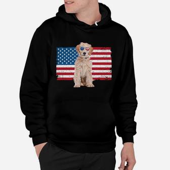 Labradoodle Dad American Flag Labradoodle Dog Lover Owner Sweatshirt Hoodie | Crazezy AU