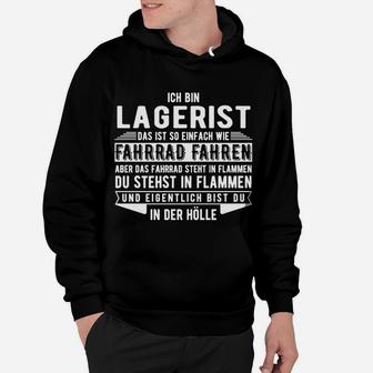 Lagerist Spruch Hoodie, Humorvolles Logistik Personal Design - Seseable