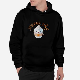 Latte For Women Pumpkin Spice Latte Its Fall Yall Hoodie - Thegiftio UK