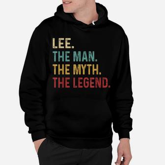 Lee The Man The Myth The Legend Hoodie | Crazezy