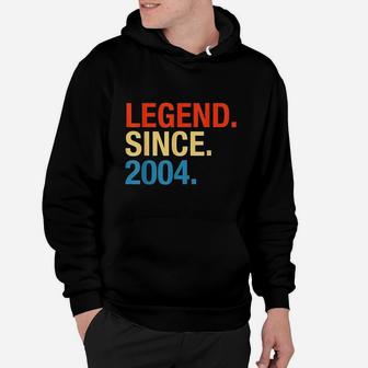 Legend Since 2004 17 Years Old 17Th Birthday Hoodie | Crazezy