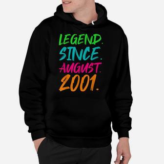 Legend Since August 2001 Boys Girls Bday Gifts 19Th Birthday Hoodie | Crazezy UK